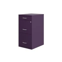 SoHo 3-Drawer Metal File Cabinet – 15" W X 28" H
