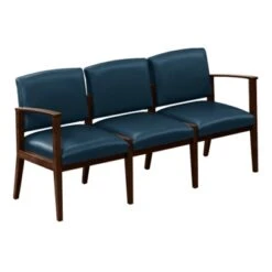 Amherst Vinyl Three Seat Guest Sofa