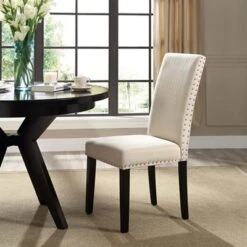 Parcel Fabric Dining Chair 18 Parcel Fabric Dining Chair -Best Furniture Store EEI 1384 BEI 4