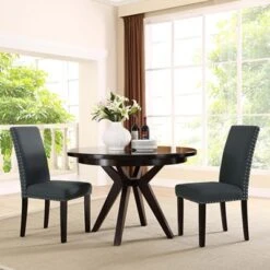 Parcel Fabric Dining Chair 27 Parcel Fabric Dining Chair -Best Furniture Store EEI 1384 GRY 5