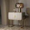 Modern Champagne Nightstand Single Drawer Bedroom Bedside Table With Sintered Stone Top 1 Modern Champagne Nightstand Single Drawer Bedroom Bedside Table With Sintered Stone Top -Best Furniture Store c8f58e14df2ecb4159d2c0eff468a82b