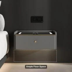 Modern Smart Floating Nightstand With Wireless Charging & Bluetooth Speakers & USB Port -Best Furniture Store ef13dbb4199f197d7dea2cc51f7306a5